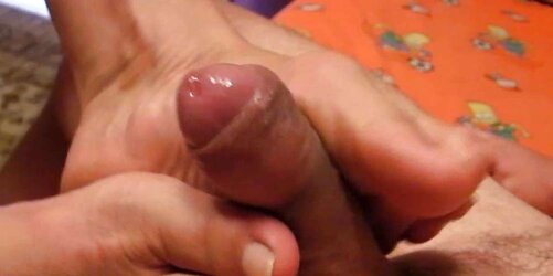 Footjob by Violett