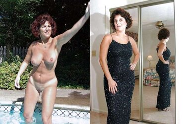 Clothed and Stripped Wives Mingle