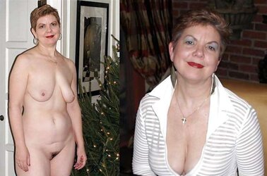 Clothed and Stripped Wives Mingle