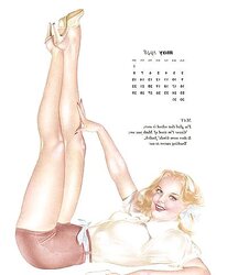 Erotic Calendar 9 - Vargas Clamp-ups