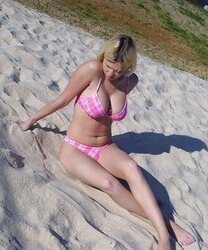 Youthful ladies on the beach
