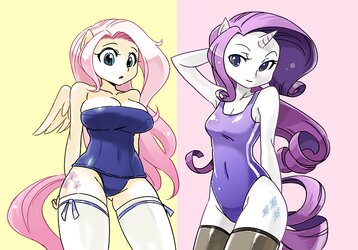 Rarity and fluttershy