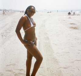 Wonderfulbikinis handsome ebony dame naked in public