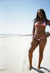 Wonderfulbikinis handsome ebony dame naked in public