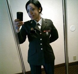 Bare Army Girl