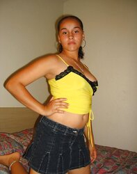 SPLENDID BREEYANA - Denim and yellow Mini-Skirt