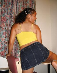 SPLENDID BREEYANA - Denim and yellow Mini-Skirt