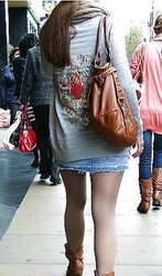 Candid microskirt