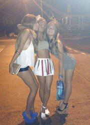 Just high high-heeled shoes and gams