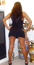 Baby Lady, fresh lil' dark-hued sundress and fresh high-heeled slippers!