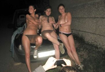 Gang at night up to some antics