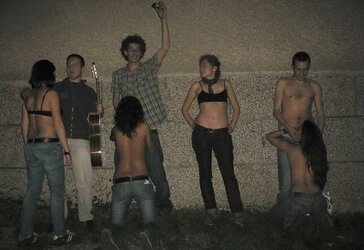 Gang at night up to some antics