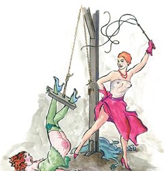 Thematic Drawn Porn Art 12 - BONDAGE & DISCIPLINE (three)