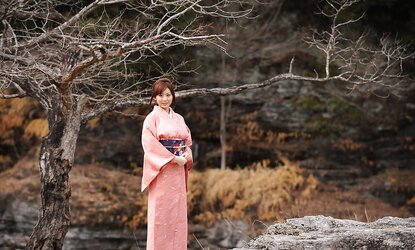 Yuma Asami Beautiful Kimono Cosplay