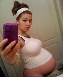 Inexperienced PREGNANT teenager selfshot part