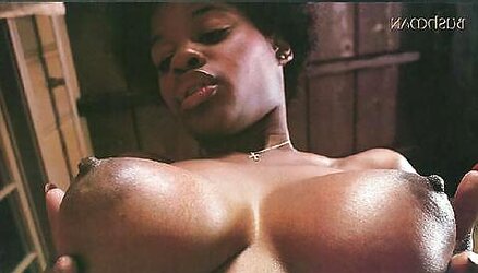 Vintage dark-hued sex industry star Julie