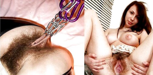 Wives before after twat clothespins