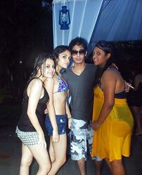 Indian Damsels at Pool Soiree