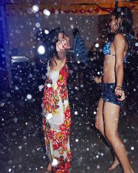 Indian Damsels at Pool Soiree