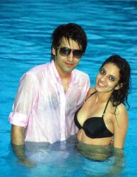 Indian Damsels at Pool Soiree