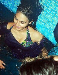 Indian Damsels at Pool Soiree
