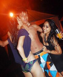 Indian Damsels at Pool Soiree