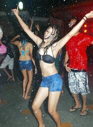 Indian Damsels at Pool Soiree