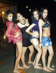 Indian Damsels at Pool Soiree