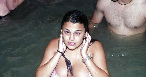 Indian Damsels at Pool Soiree
