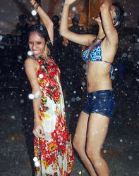 Indian Damsels at Pool Soiree