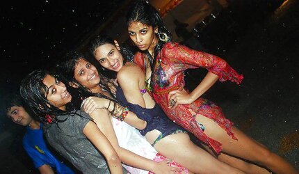 Indian Damsels at Pool Soiree