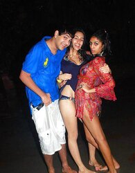 Indian Damsels at Pool Soiree