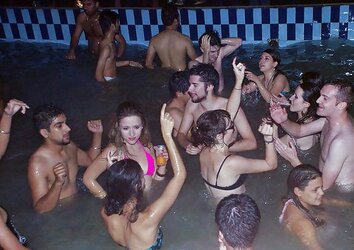 Indian Damsels at Pool Soiree