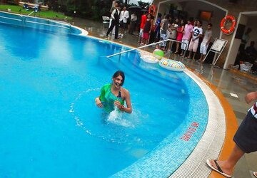 Indian Damsels at Pool Soiree
