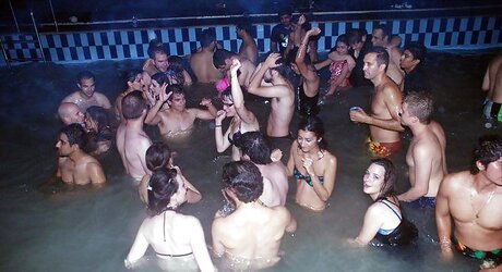 Indian Damsels at Pool Soiree