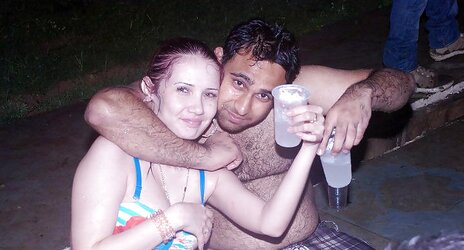 Indian Damsels at Pool Soiree