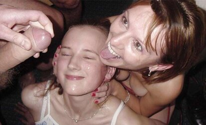 39 year old mom bukkaking with 20 year old daught