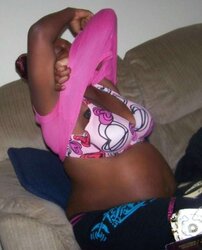 Brown-Haired Laila Pregnant