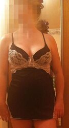 Ebony and White Nightie