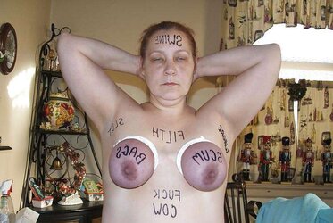 Insane bitch with her knockers roped