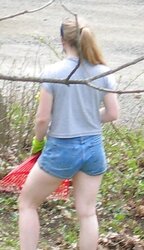 Red-Hot 20yr old neighbor doing yard work.