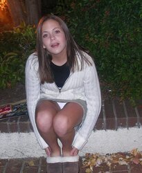 Upskirt White Undies