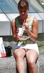 Upskirt White Undies