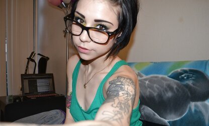 Unknown pretty tatooed woman