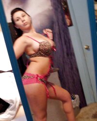 Teenager black-haired hefty knockers awesome assets