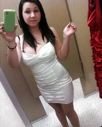 Teenager black-haired hefty knockers awesome assets