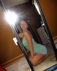 Teenager black-haired hefty knockers awesome assets