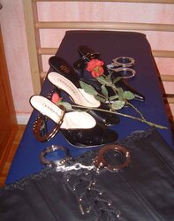 Her high-heeled shoes ans more