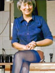 Sylvia displays more stocking tops