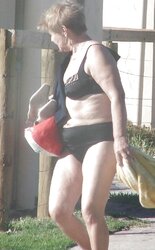 Mature and Grannies clad bikinis and undergarments